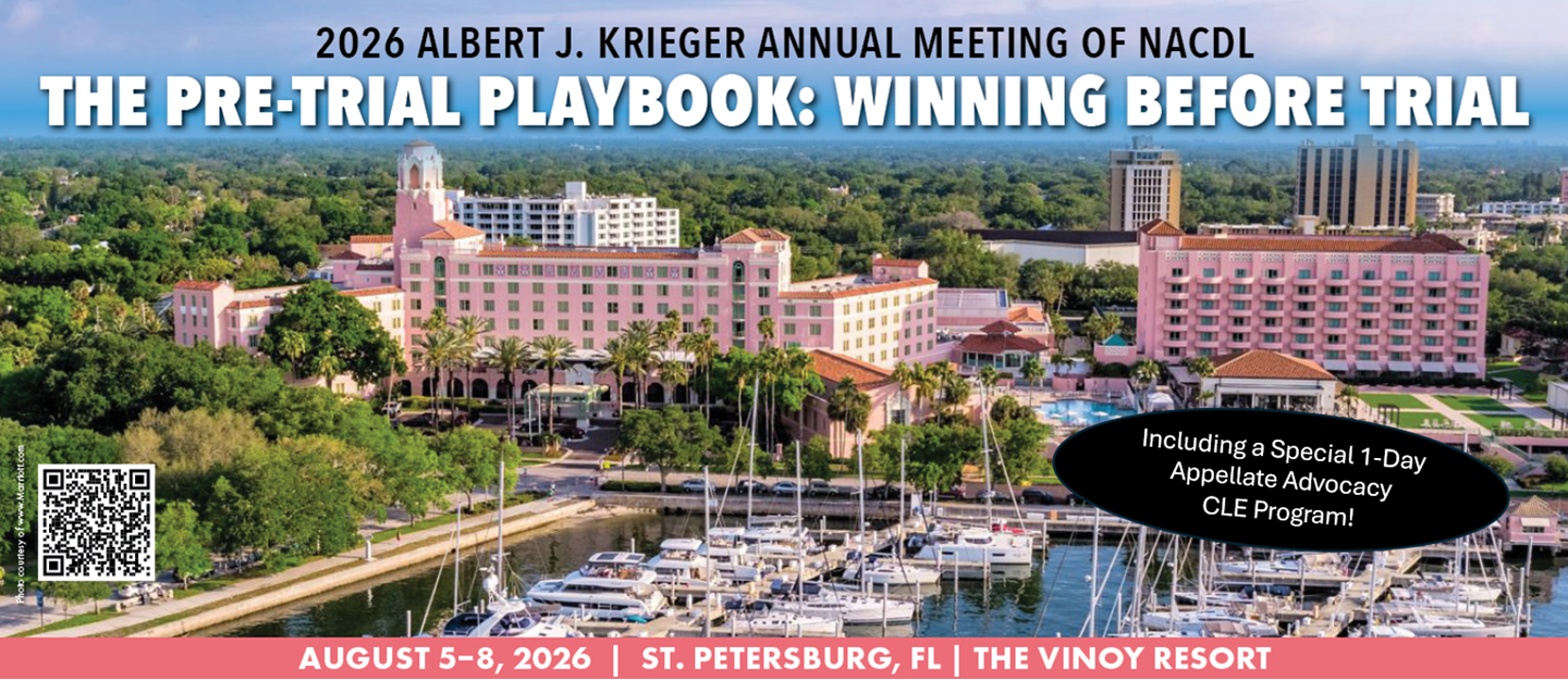 2026 Albert J. Krieger Annual Meeting of NACDL
